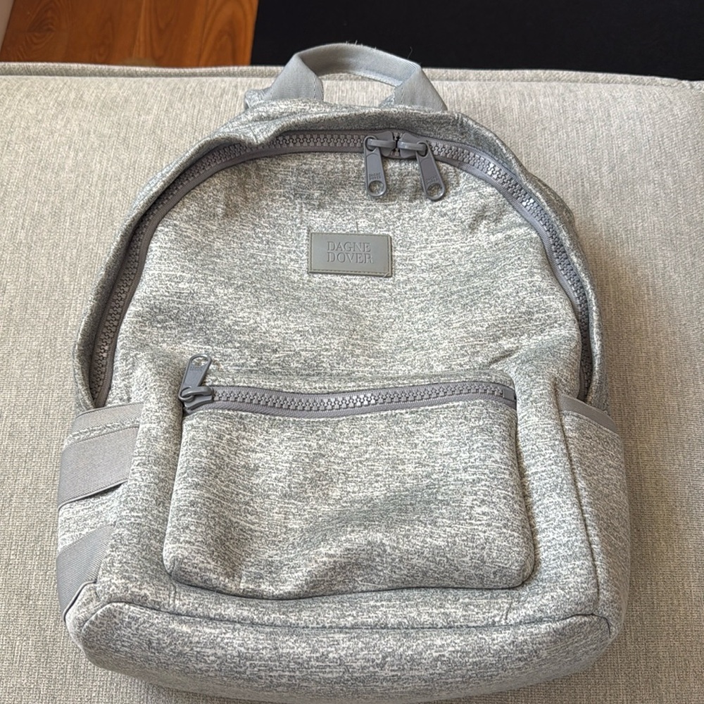 Dagne Dover Dakota Neoprene Backpack, Medium, Heather Grey